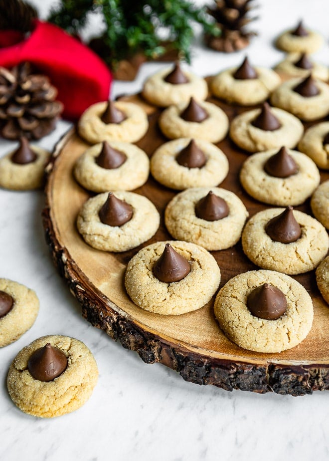 Peanut butter blossom cookies.