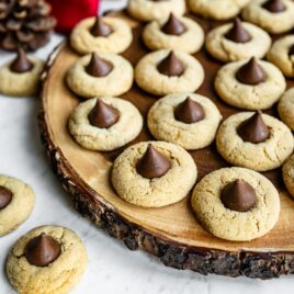 Peanut butter blossom cookies.