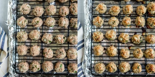 Leaner than beef, these Turkey Meatballs are healthy, packed with flavor, and incredibly moist on the inside. A combination of fresh and dried herbs give these meatballs an Italian flare while also providing a balance of flavors. Good and good for you, these meatballs freeze beautifully and can be reheated in no time. To sauce or not to sauce, I leave that up to you!