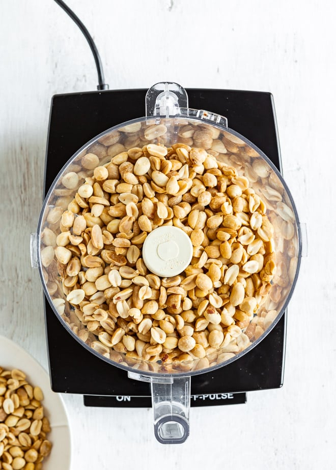 All it takes is a few minutes, some peanuts, and a food processor to make all-natural Homemade Peanut Butter that’s better than any you’ve ever had, anywhere. No sugar, no salt, no additives…zip, nada, zilch.