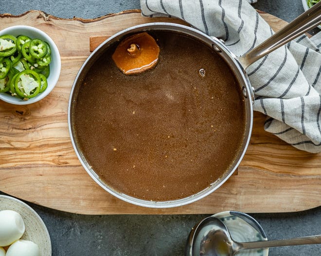 An easy recipe for Chicken Ramen soup. Prep all your ingredients ahead and you can have delicious homemade chicken ramen on the table in 15 minutes or less.