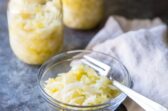 How to make sauerkraut in a clear bowl and a clear jar.