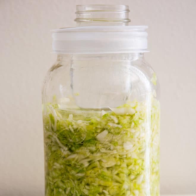 Tangy, crunchy, and oh, so good for you, here’s How to Make Sauerkraut the old-fashioned way. All you need is salt, cabbage, and time; you’ll be thrilled with just how delicious and easy it is.