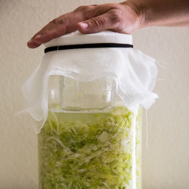 Tangy, crunchy, and oh, so good for you, here’s How to Make Sauerkraut the old-fashioned way. All you need is salt, cabbage, and time; you’ll be thrilled with just how delicious and easy it is.