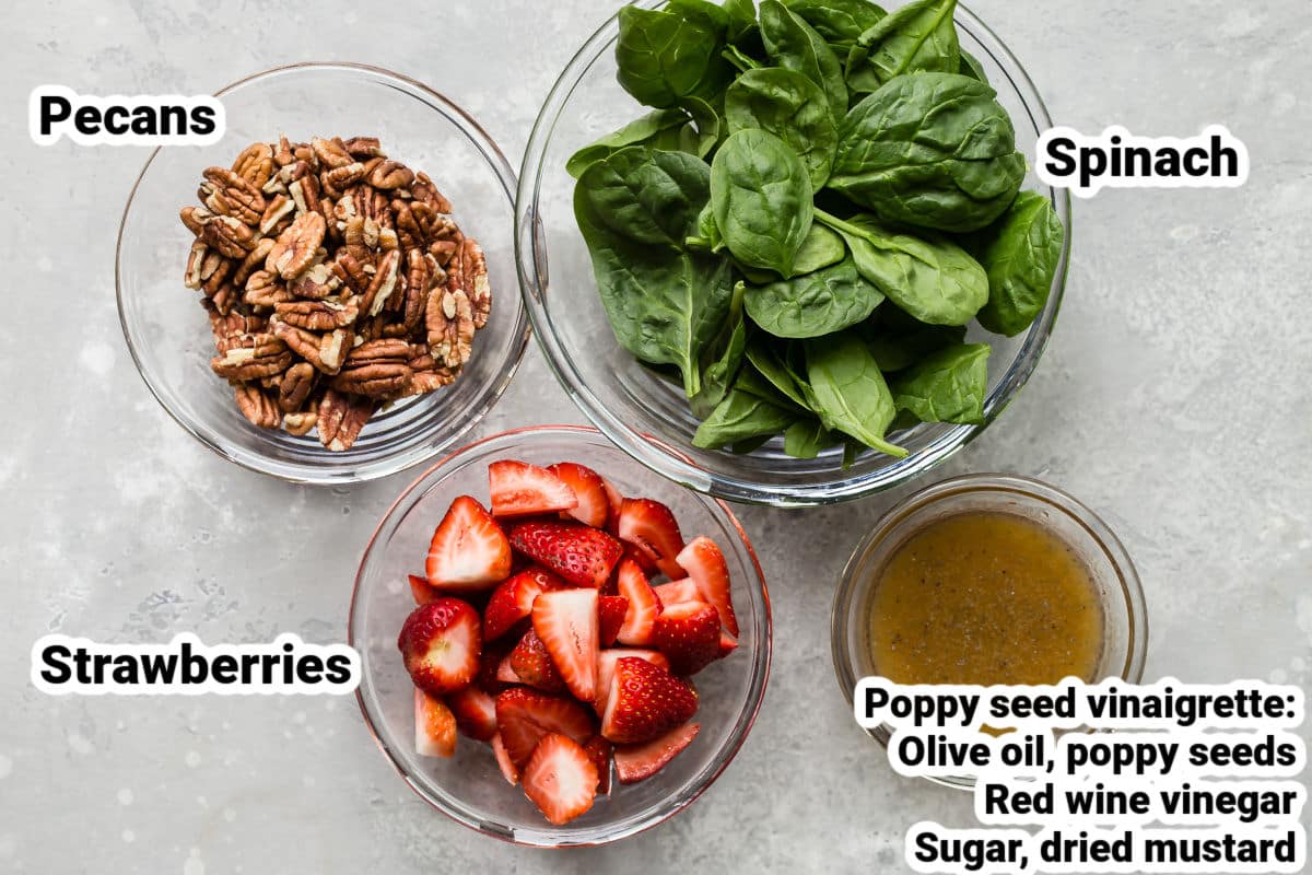 Poppy seed dressing ingredients.