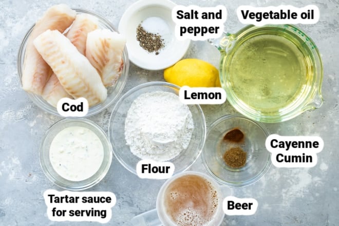 Beer battered cod ingredients