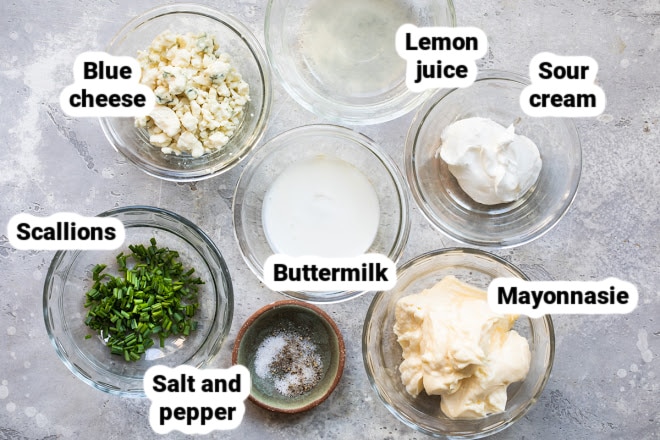 Blue cheese ingredient shot.