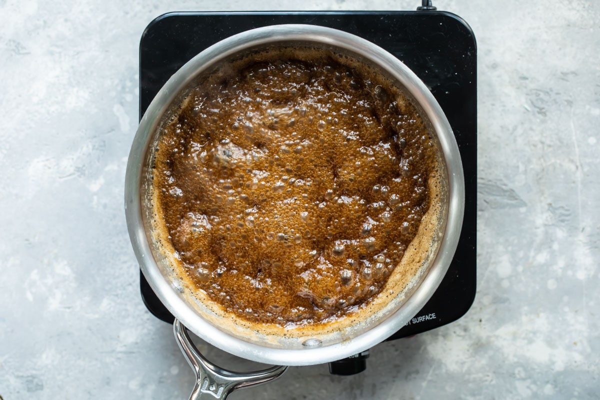 Caramel sauce for caramel corn.