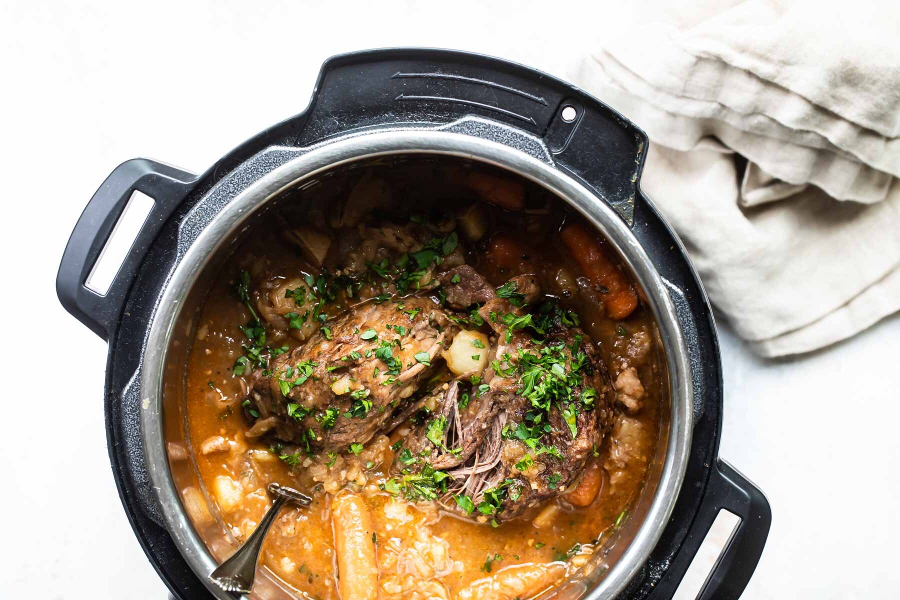 Pot roast in an instant pot.