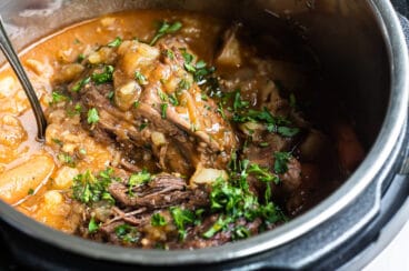 Pot roast in an instant pot.