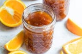 3 jars of homemade orange marmalade.
