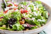 A bowl of Mediterranean chopped salad.