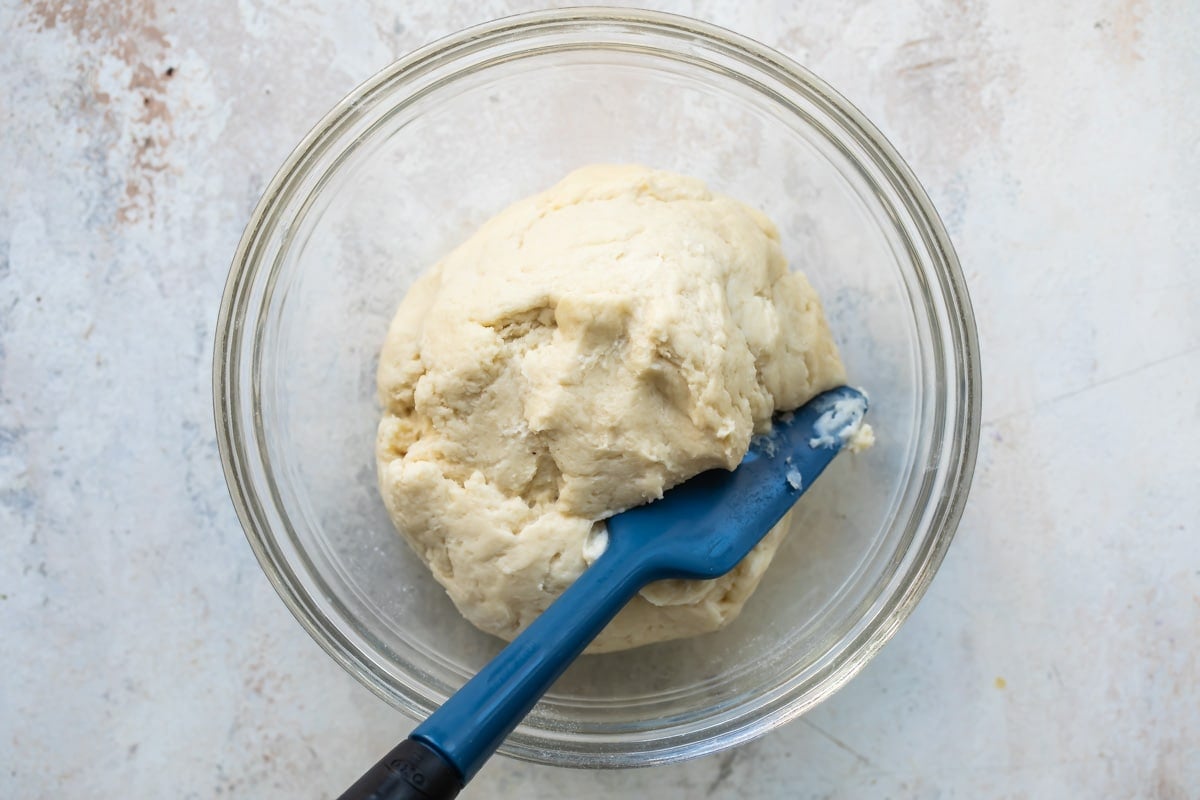Pie dough in a bowl.