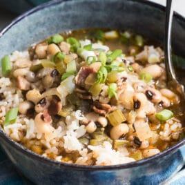 A bowl of hoppin' john.