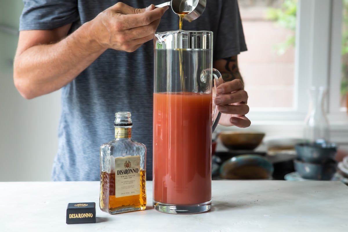 Two glasses of pirate punch.