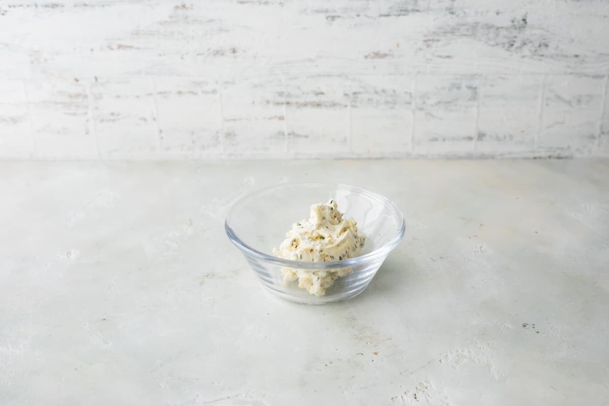 A bowl of compound butter.