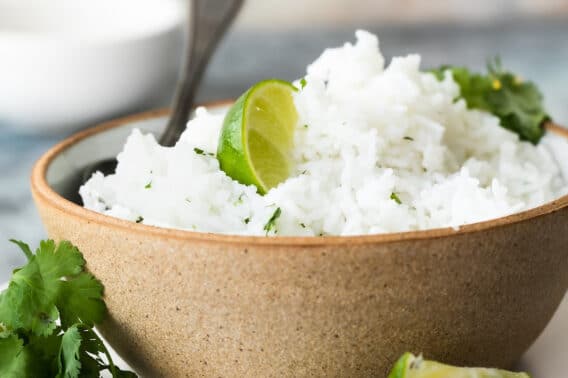 A bowl of Cilantro-Lime Rice.