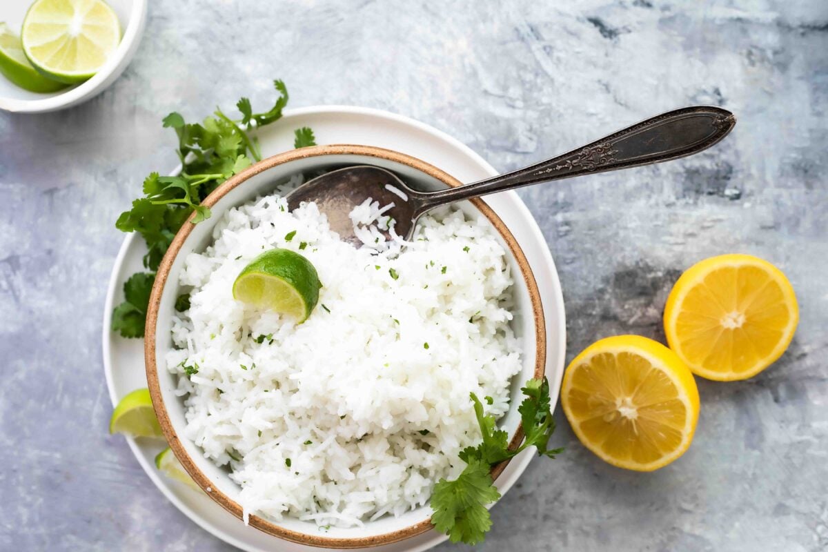 A bowl of Cilantro-Lime Rice.
