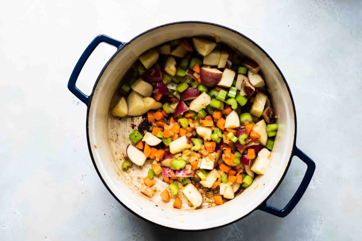 Vegetables for Guinness Stew.