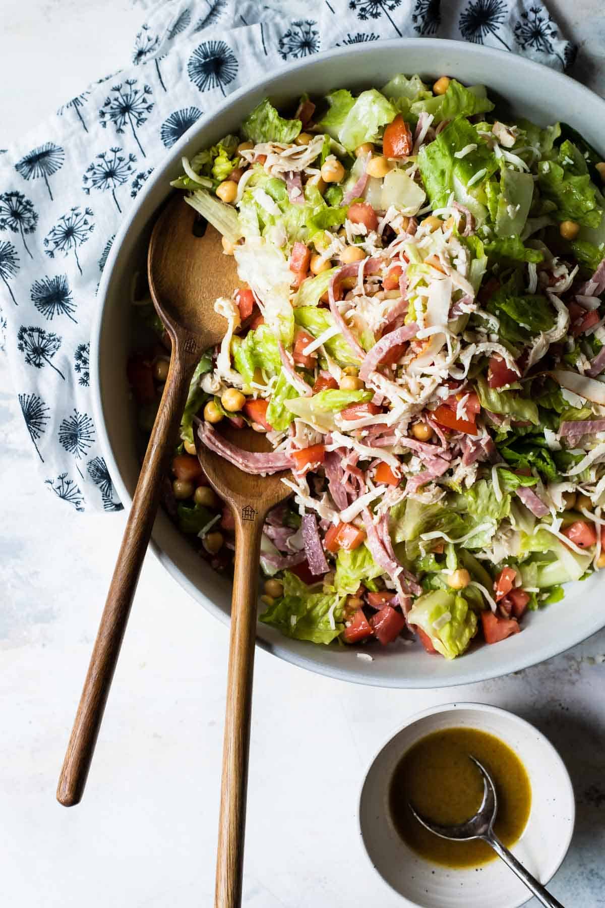A bowl of Italian chopped salad, a CPK Copycat.
