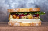 A Thanksgiving Leftovers sandwich.