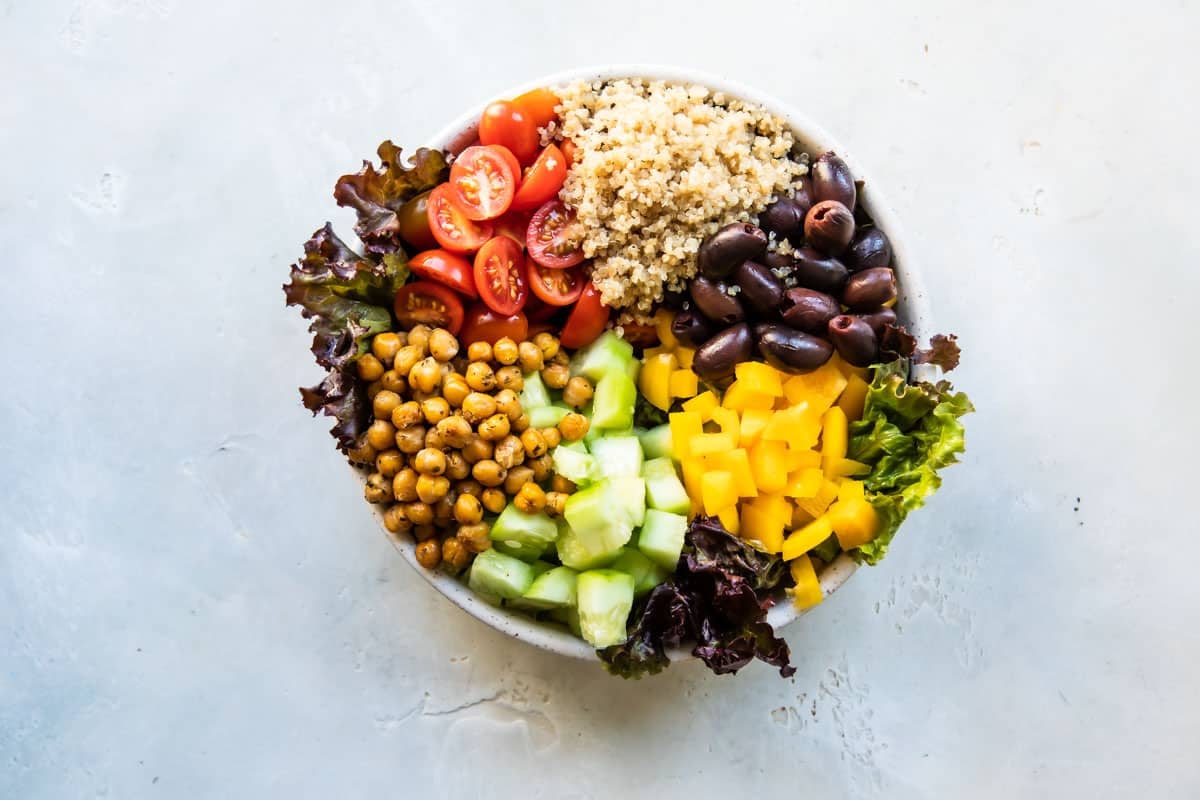 A Mediterranean Buddha bowl.