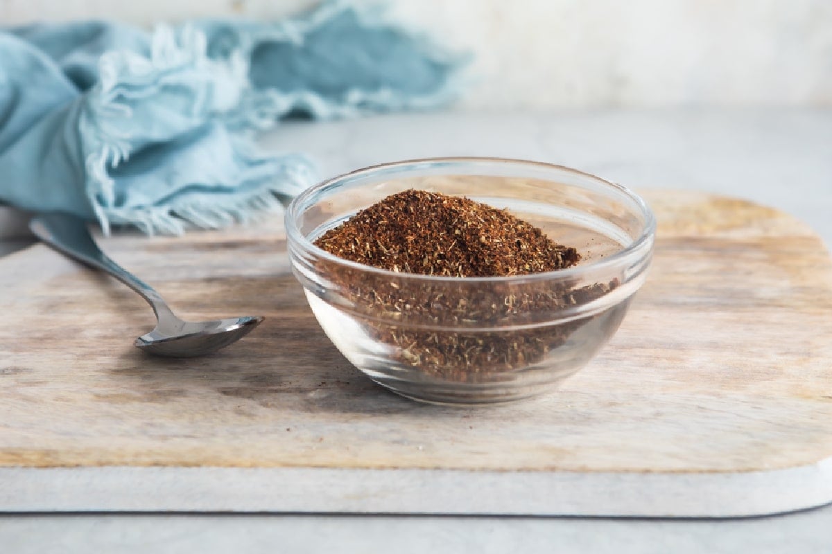A bowl of chili seasoning.