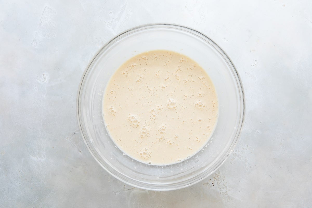 A bowl of French toast batter.