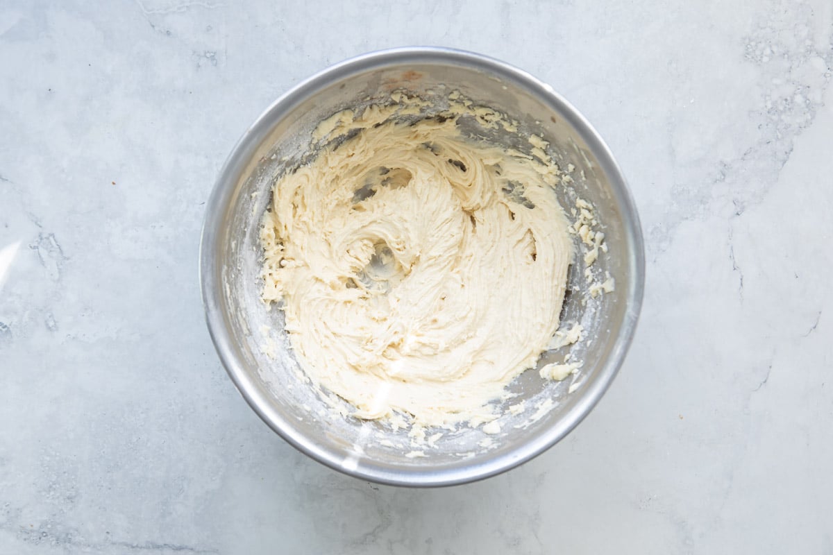 A bowl of cobbler topping.
