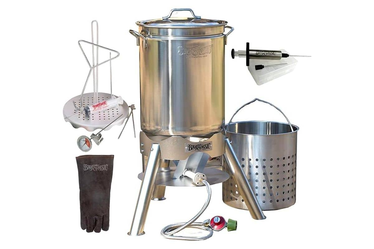 Bayou Classic 44-Quart Stainless turkey Fryer Kit