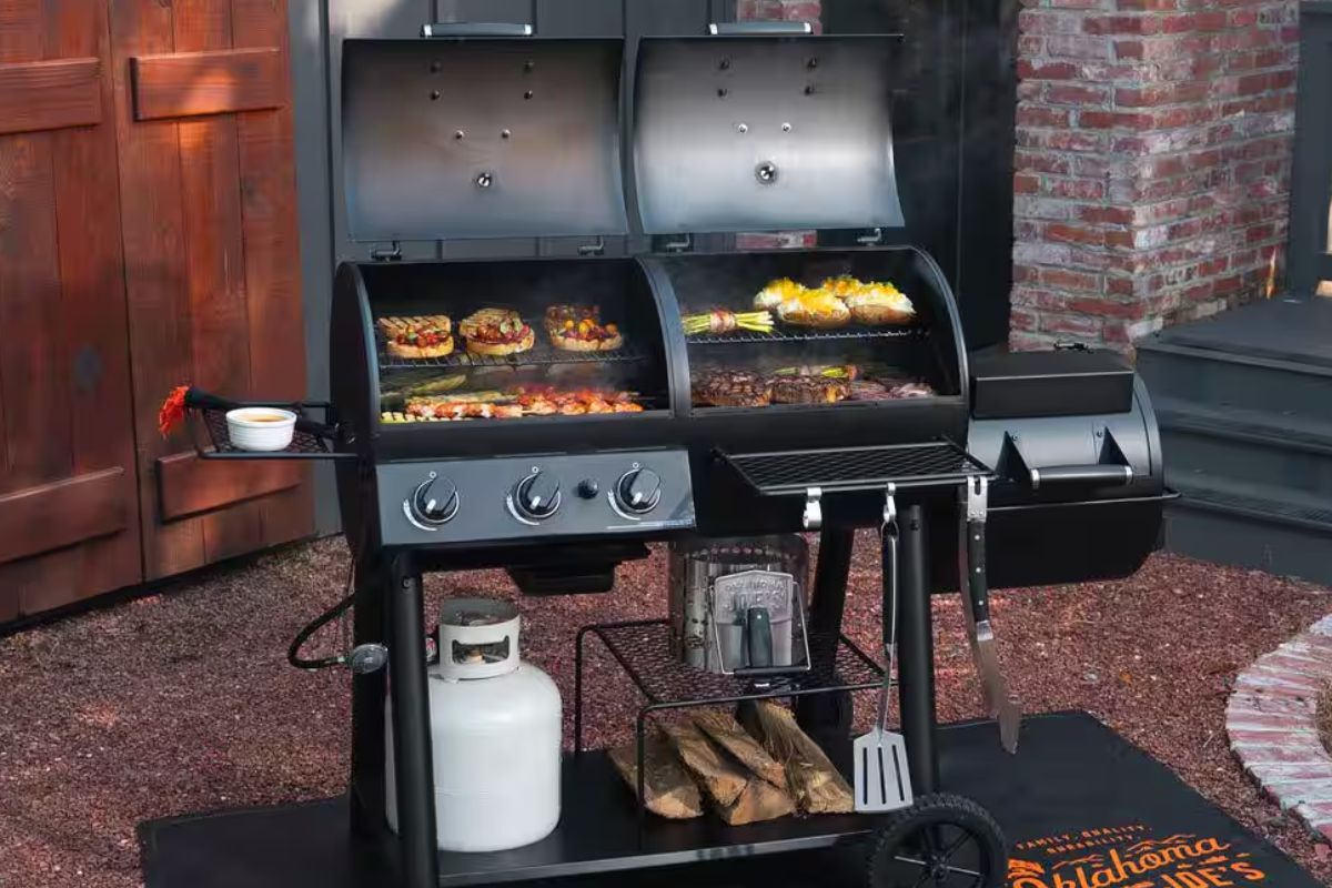 Oklahoma Joe's Canyon Gas and Charcoal Grill with Smoker