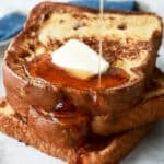 A plate of classic French toast.
