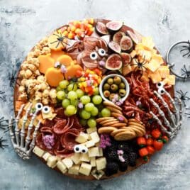 A Halloween charcuterie board.