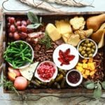 A Thanksgiving charcuterie board.