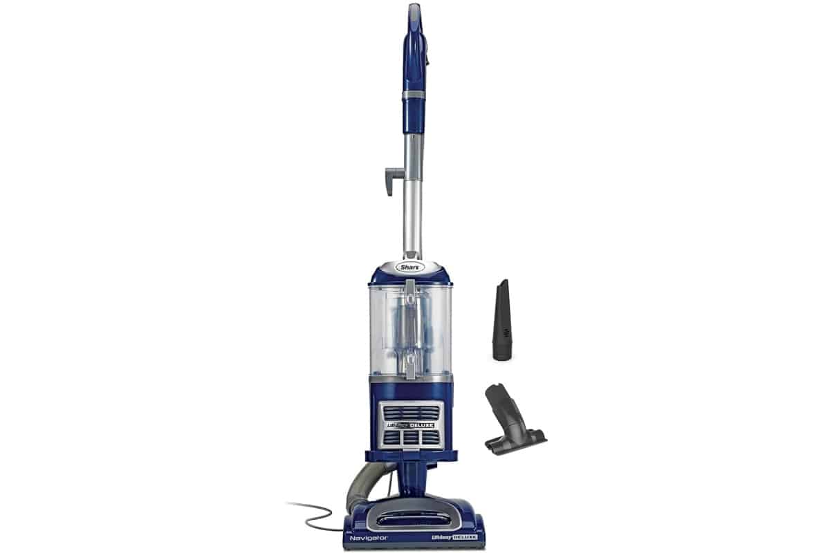 Shark NV360 Navigator Lift-Away Deluxe Upright Vacuum with Large Dust Cup Capacity, HEPA Filter, Swivel Steering, Upholstery Tool & Crevice Tool, Blue