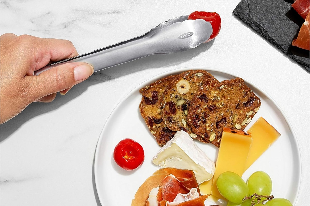OXO Good Grips 7-Inch Mini Tongs, Stainless Steel