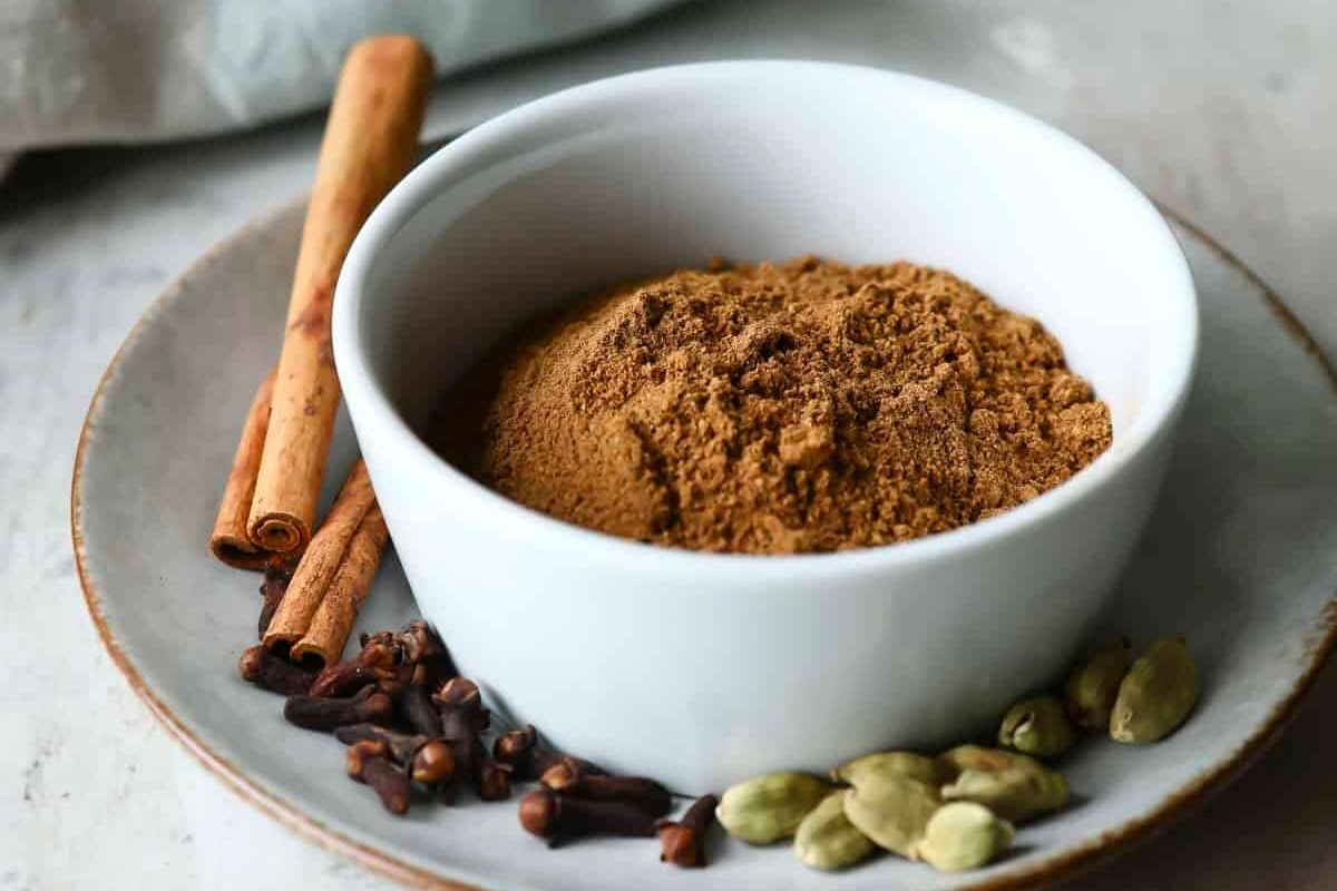 A bowl of Masala Chai mix.