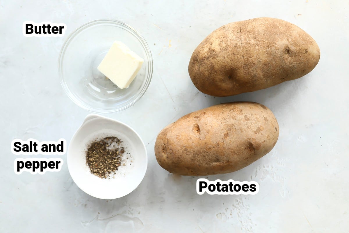 Labeled ingredients for crispy hashbrowns.